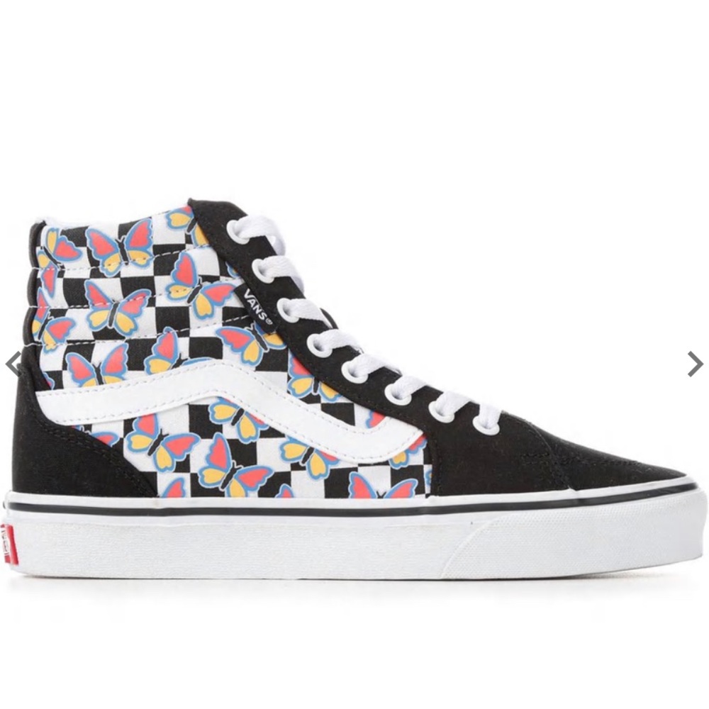 WOMEN'S VANS FILMORE HI CHECKER SKATE SHOES size 7.5